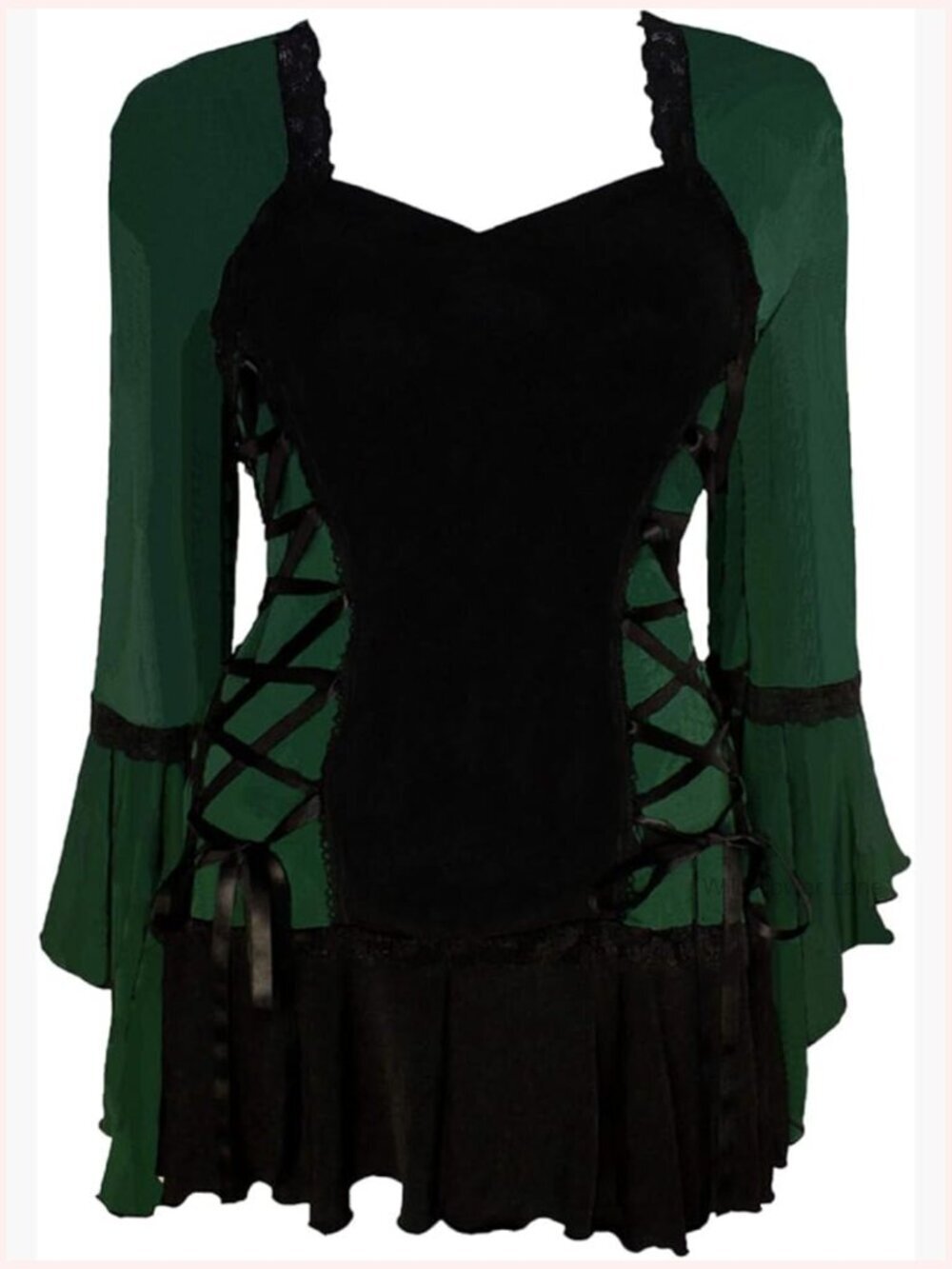 Victorian Gothic Lace Corset Bolero Top Tunic Cosplay